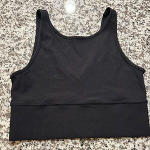lululemon athletica Black Ribbed Tank Top
